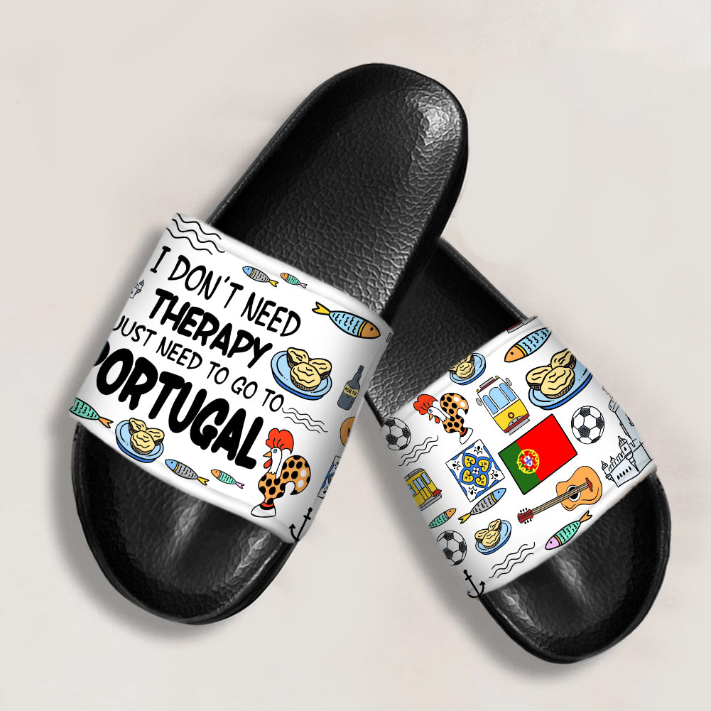 I Just To Go To Portugal Slide Sandals For Portuguese
