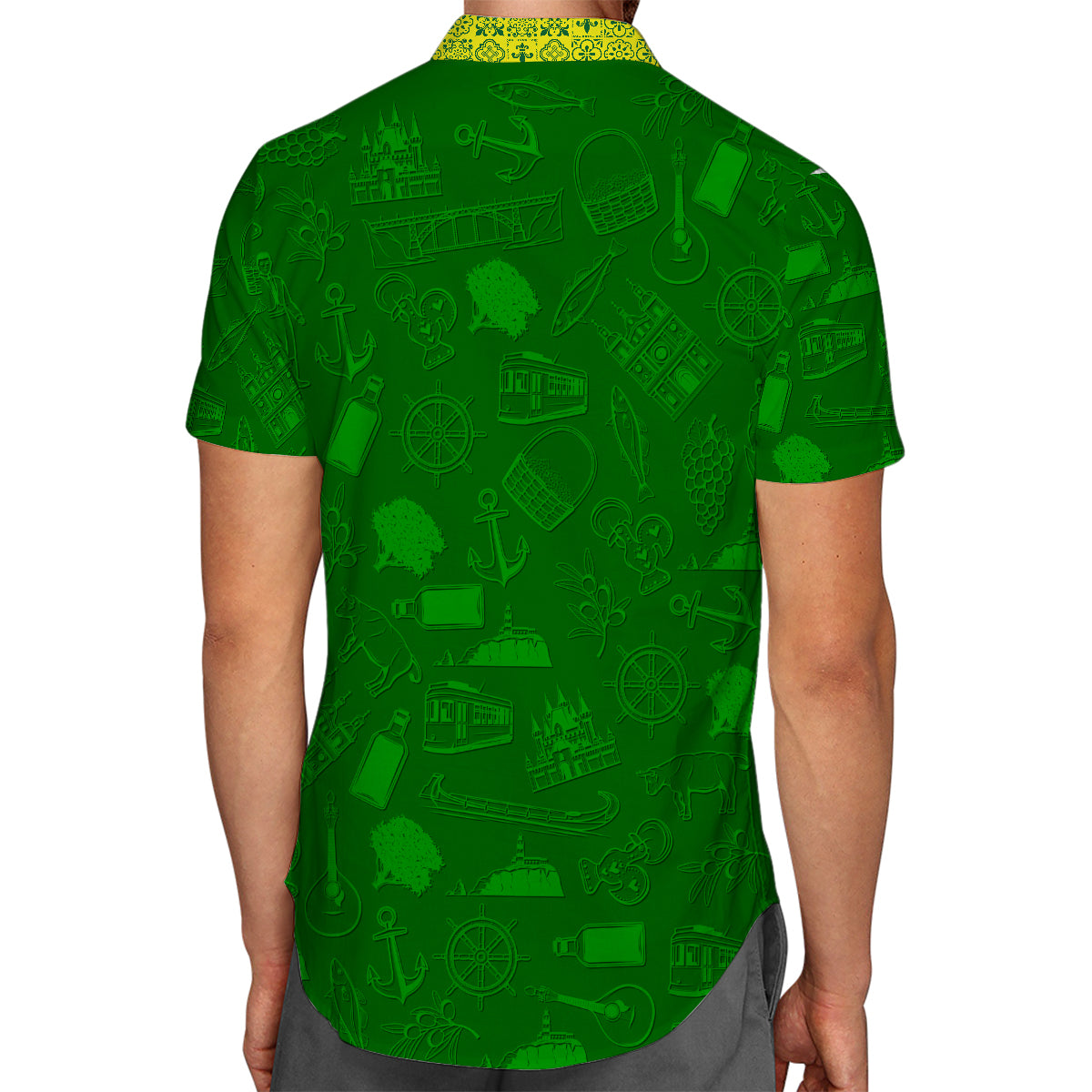 Portugal Hawaiian Shirt With Featuring Hidden Portuguese Symbols