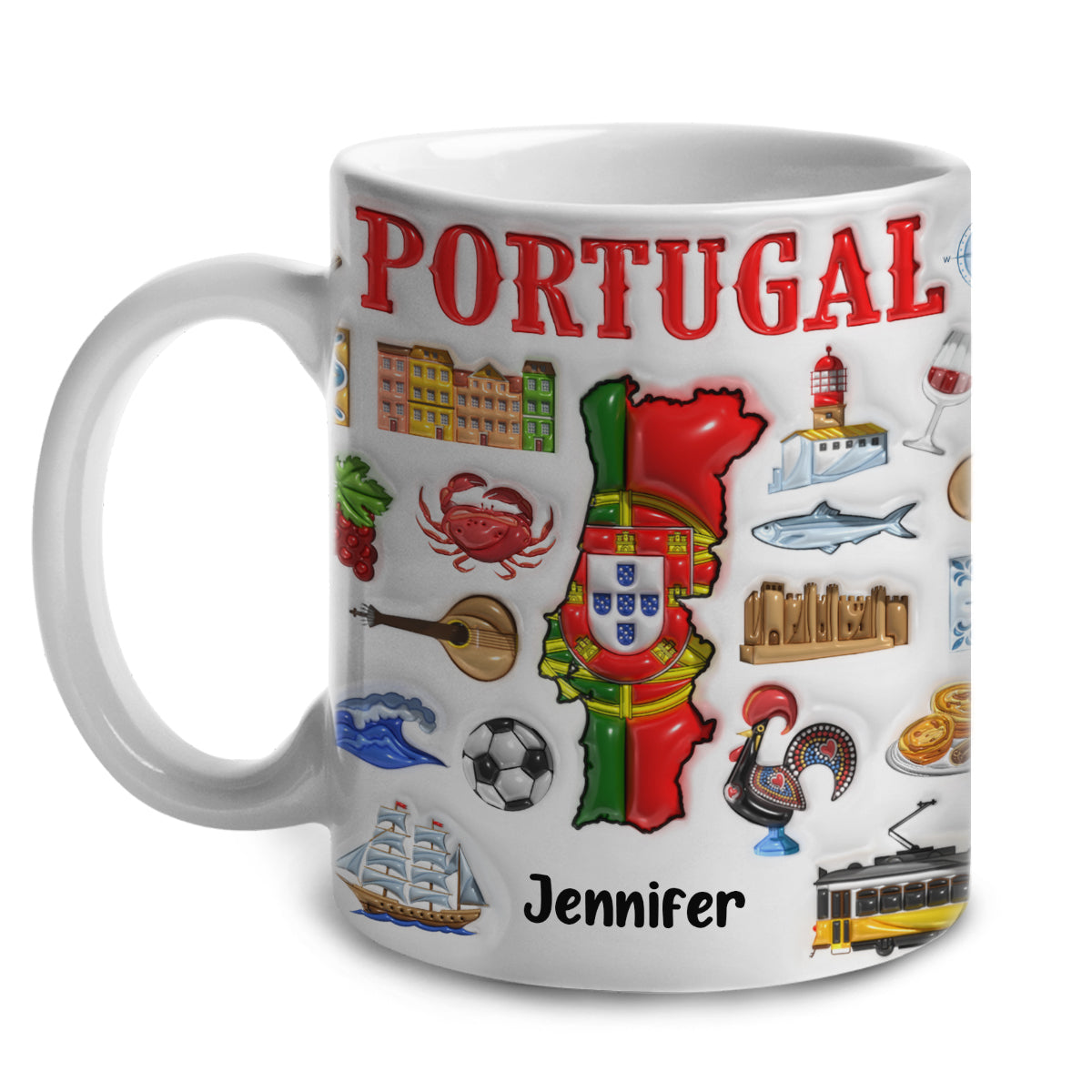 Custom Portugal Coffee Mug Cup With Your Name