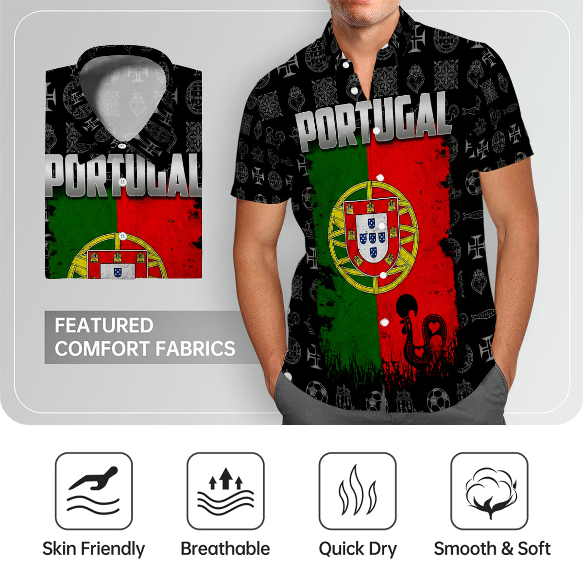 Portugal Hawaiian Shirt With Portuguese Style