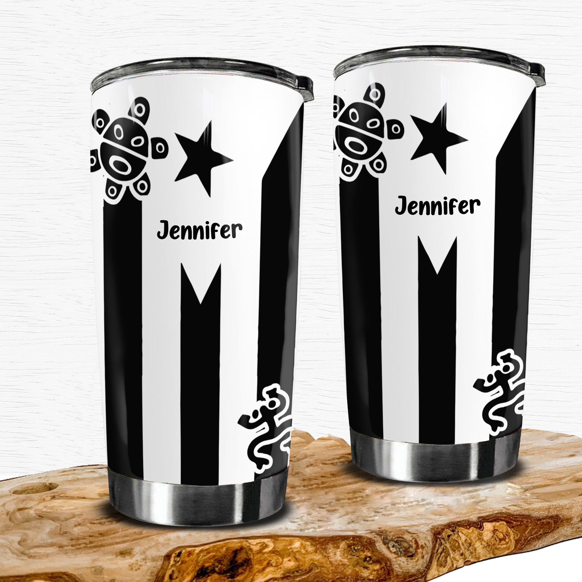 Pride Puerto Rico Puerto Rican Tumbler With Symbols