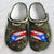 Puerto Rico Flag Personalized Clogs Shoes With Camo Pattern
