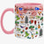 Customized Puerto Rico Coffee Accent Mug Cup With Colorful Symbols