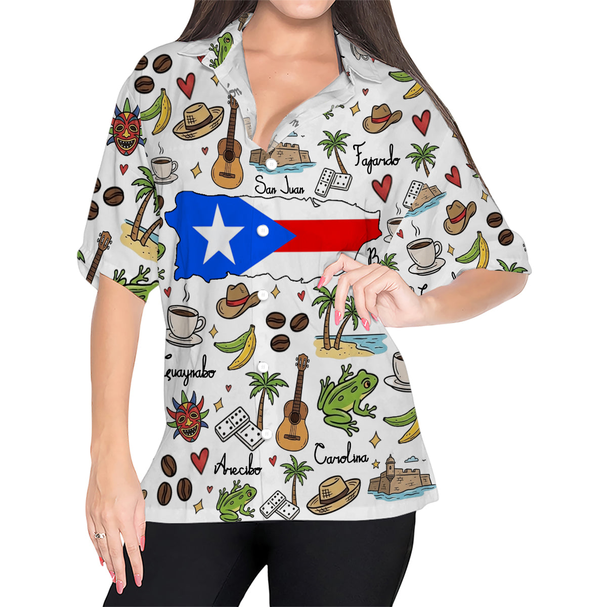 Puerto Rico Hawaiian Shirt For Vacation And Travel Lovers
