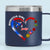 Boricua Puerto Rican Girl Custom 14oz Stainless Steel Tumbler With Handle