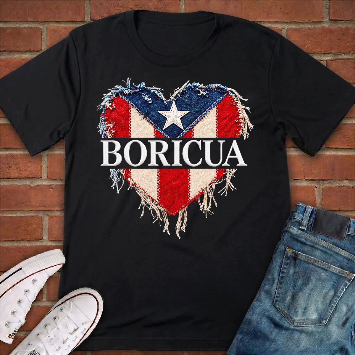 Puerto Rico Boricua Heart T-shirt