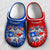 Puerto Rico Clogs Shoes With Flag Bleached