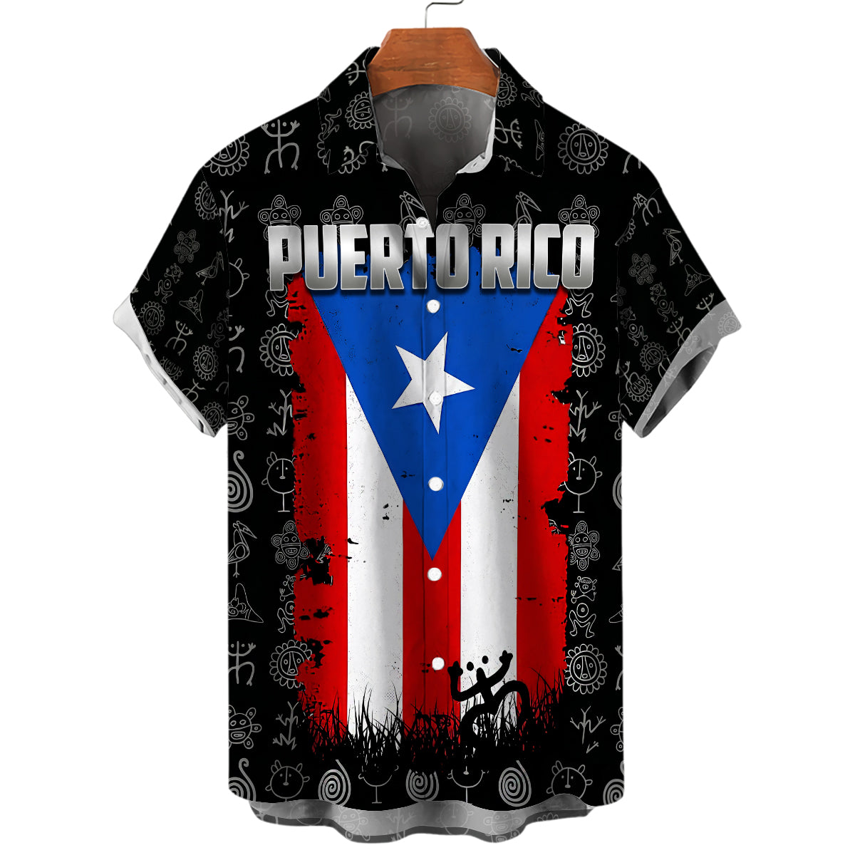 Puerto Rico Hawaiian Shirt With Puerto Rican Style