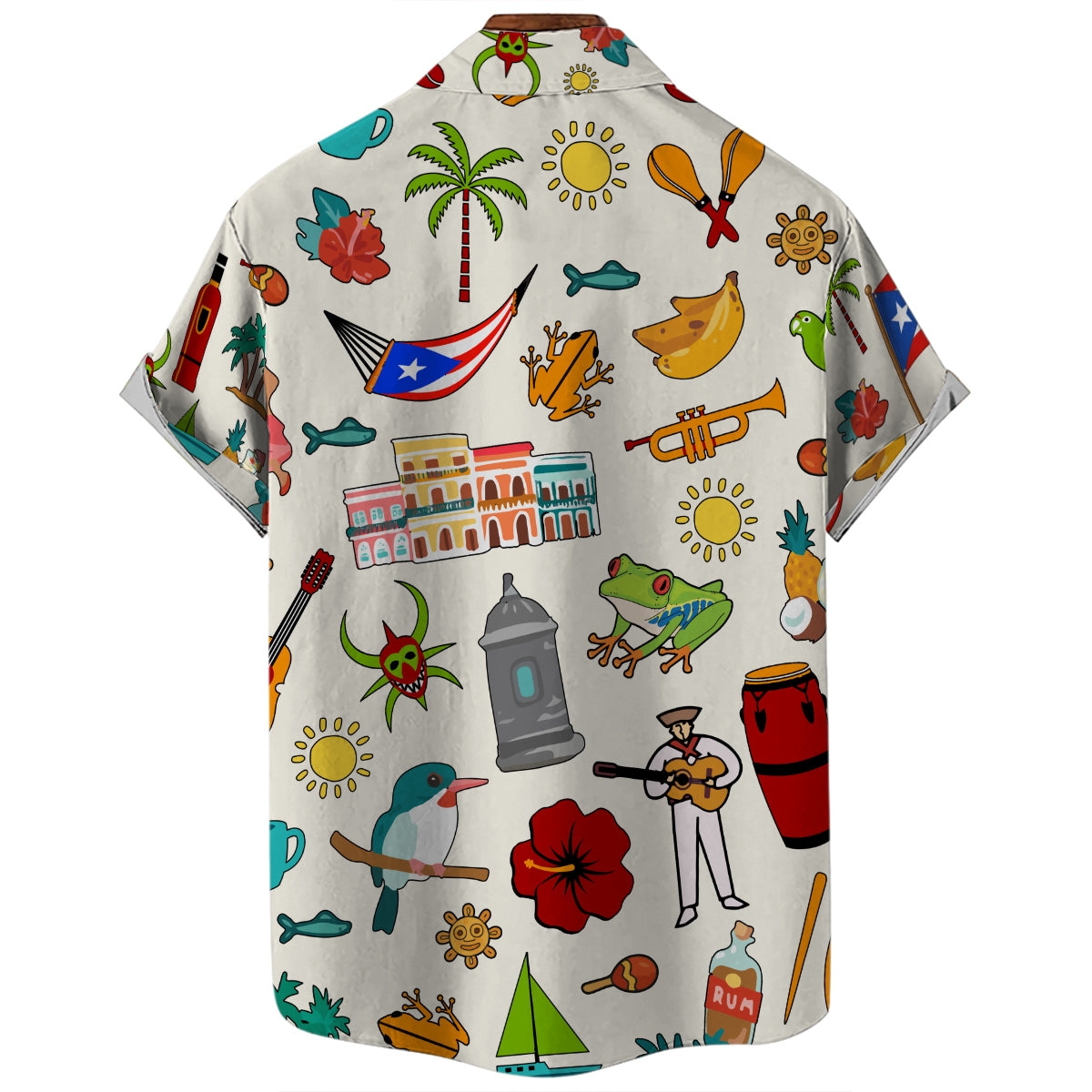 Puerto Rico Hawaiian Shirt For Vacation And Travel Lovers