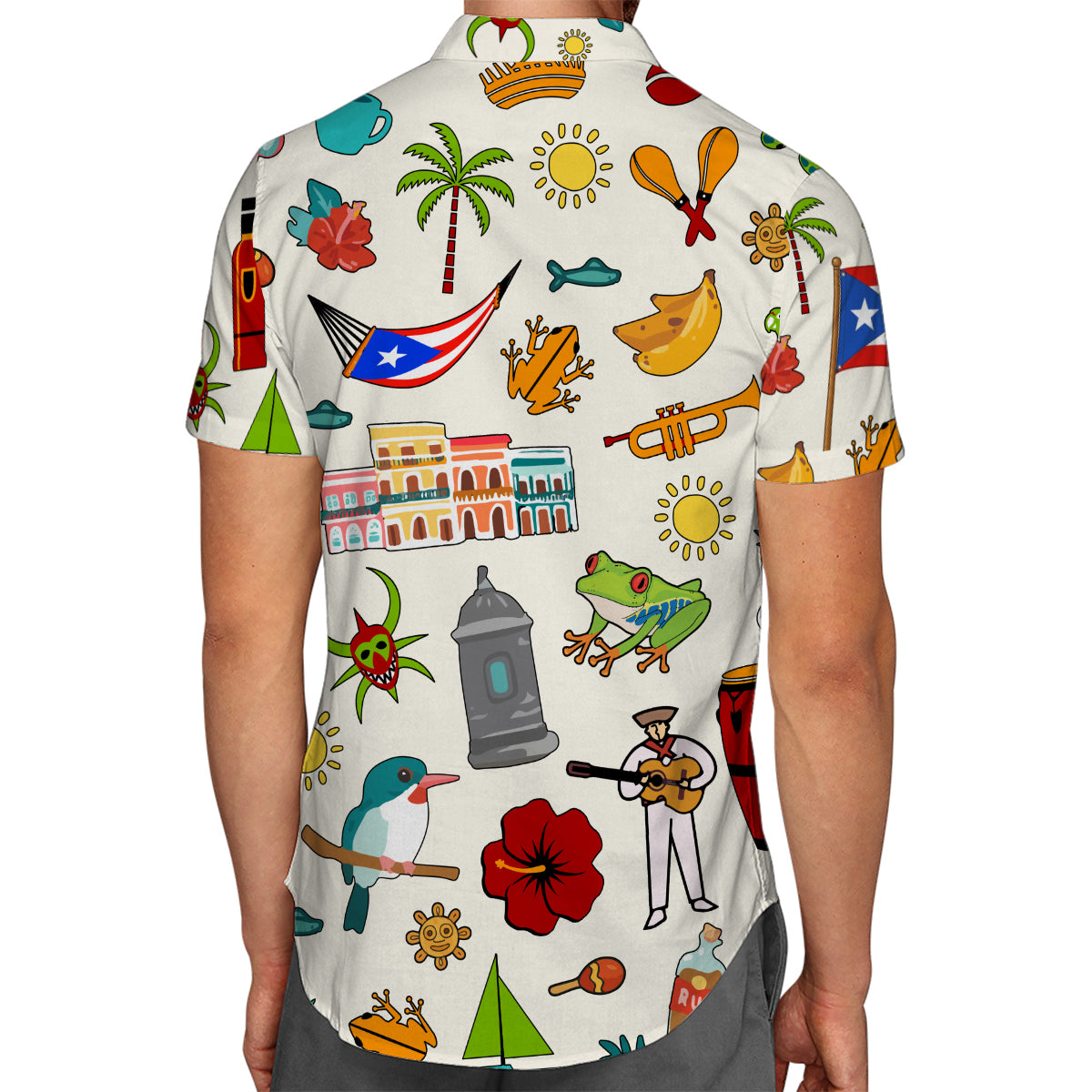 Puerto Rico Hawaiian Shirt For Vacation And Travel Lovers