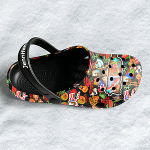 Puerto Rico Personalized Clogs Shoes With Puerto Rico Map And Symbols
