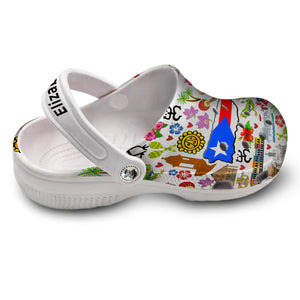 Puerto Rico Personalized Clogs Shoes With Your Photo