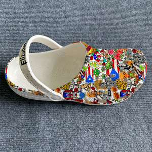 Puerto Rican Symbols Personalized Clogs Shoes