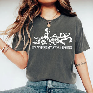 Puerto Rico It's Where My Story Begins T-shirt For Puerto Rican