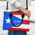 Custom Puerto Rico Leather Handbag Purse With Your Name