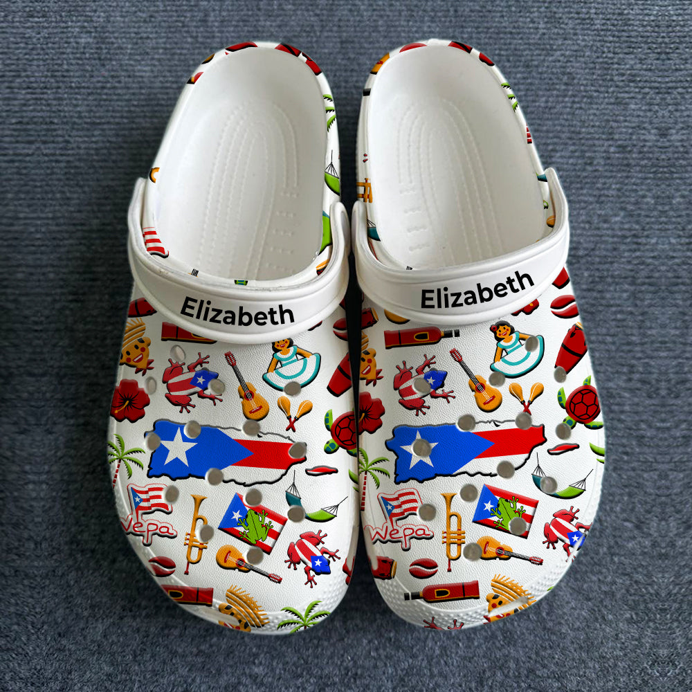 Puerto rican store flag jibbitz
