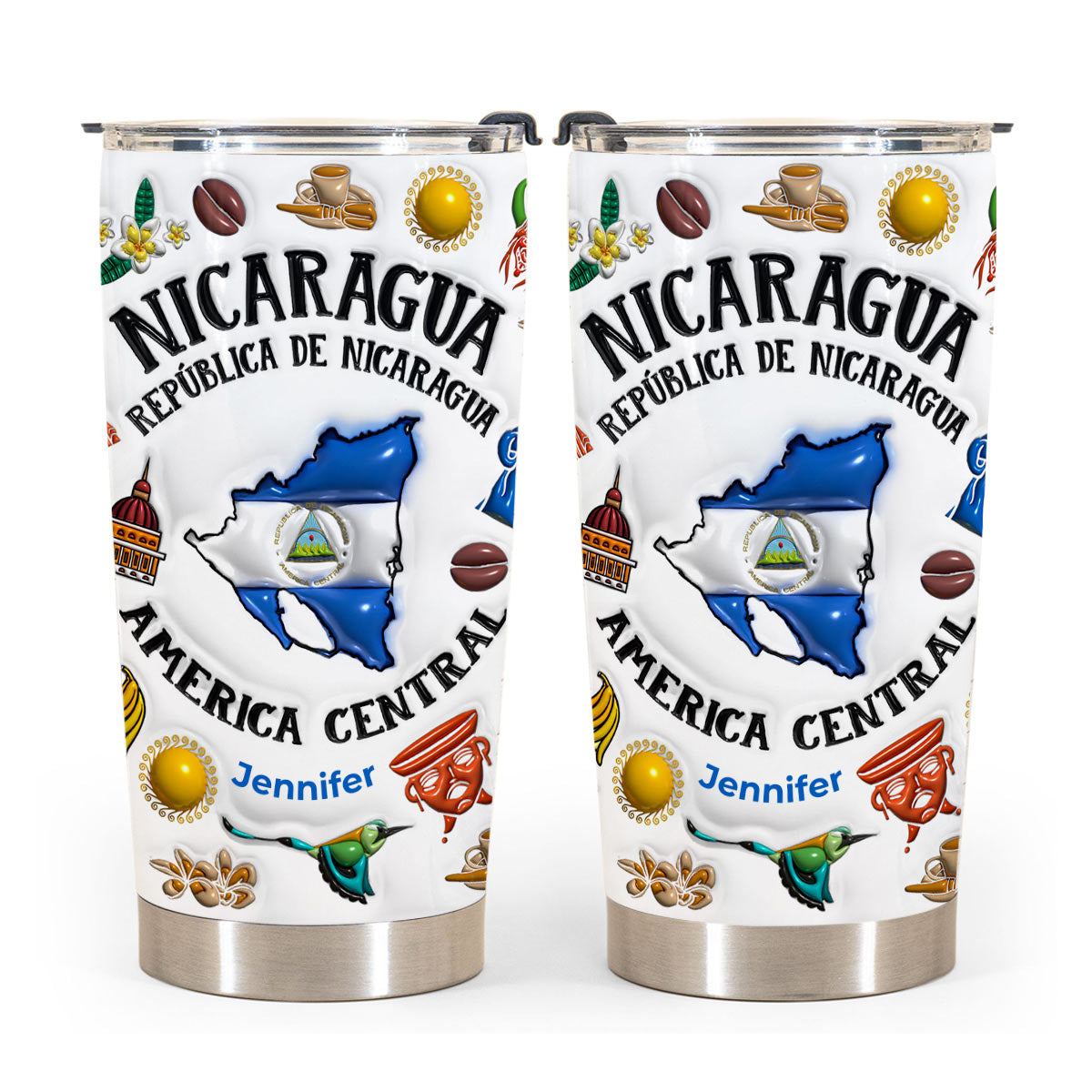 Custom Nicaragua Republica De Nicaragua Tumbler