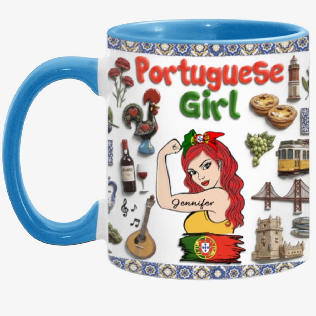 Custom Portuguese Girl Accent Mug