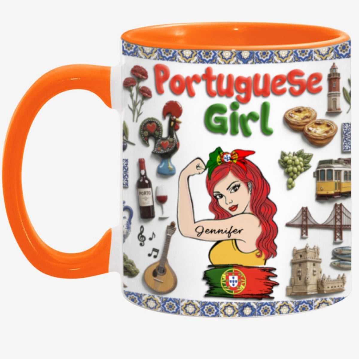 Custom Portuguese Girl Accent Mug