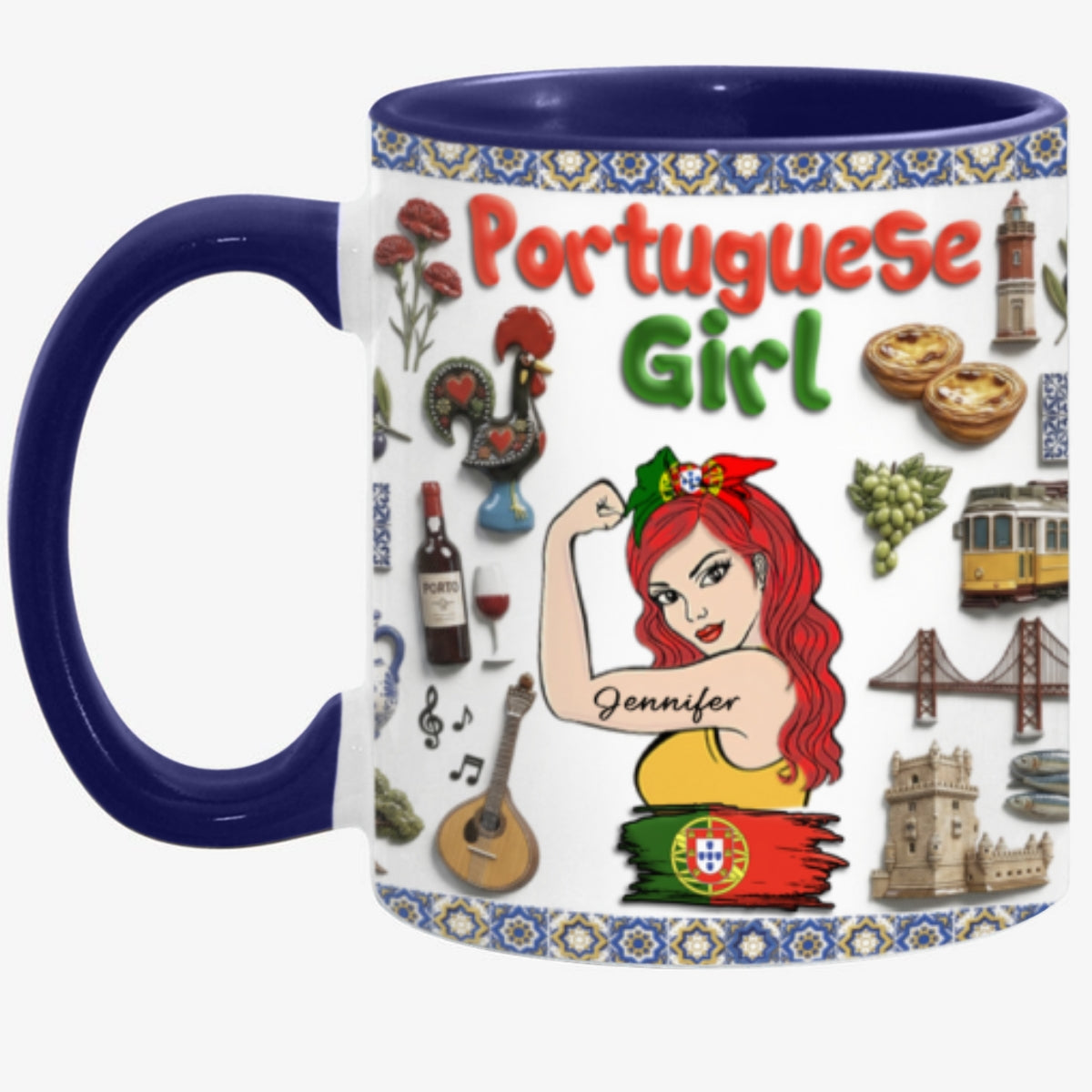 Custom Portuguese Girl Accent Mug