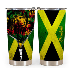 Rasta Jamaican Personalized Tumbler