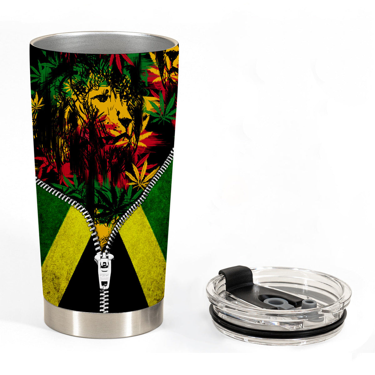 Rasta Jamaican Personalized Tumbler
