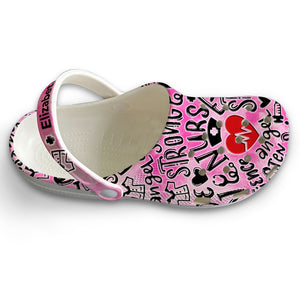 Custom Nurse Strong Clogs Shoes