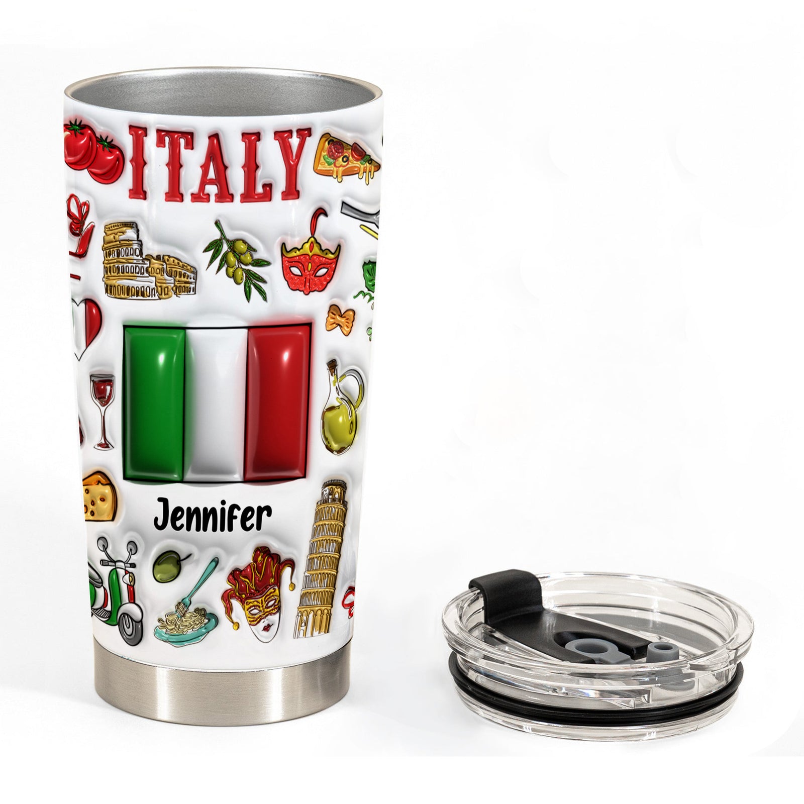 Custom Italy Tumbler Cup With Your Name