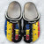 Romania Personalized Clogs Shoes With A Half Flag