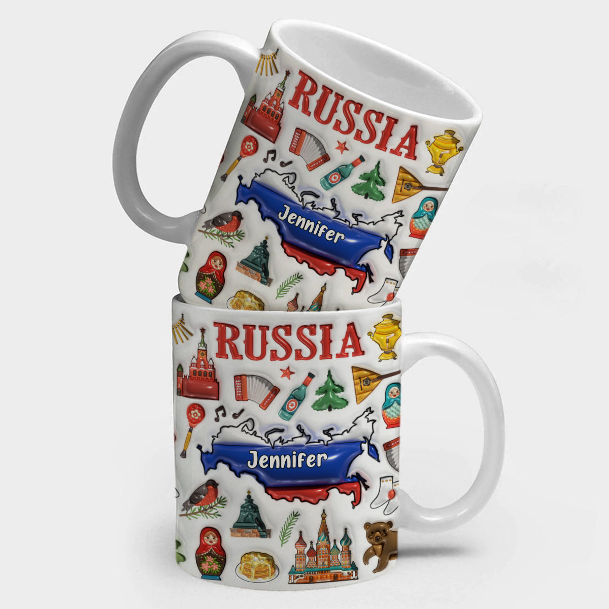 Custom Russia Coffee Mug Cup With Your Name