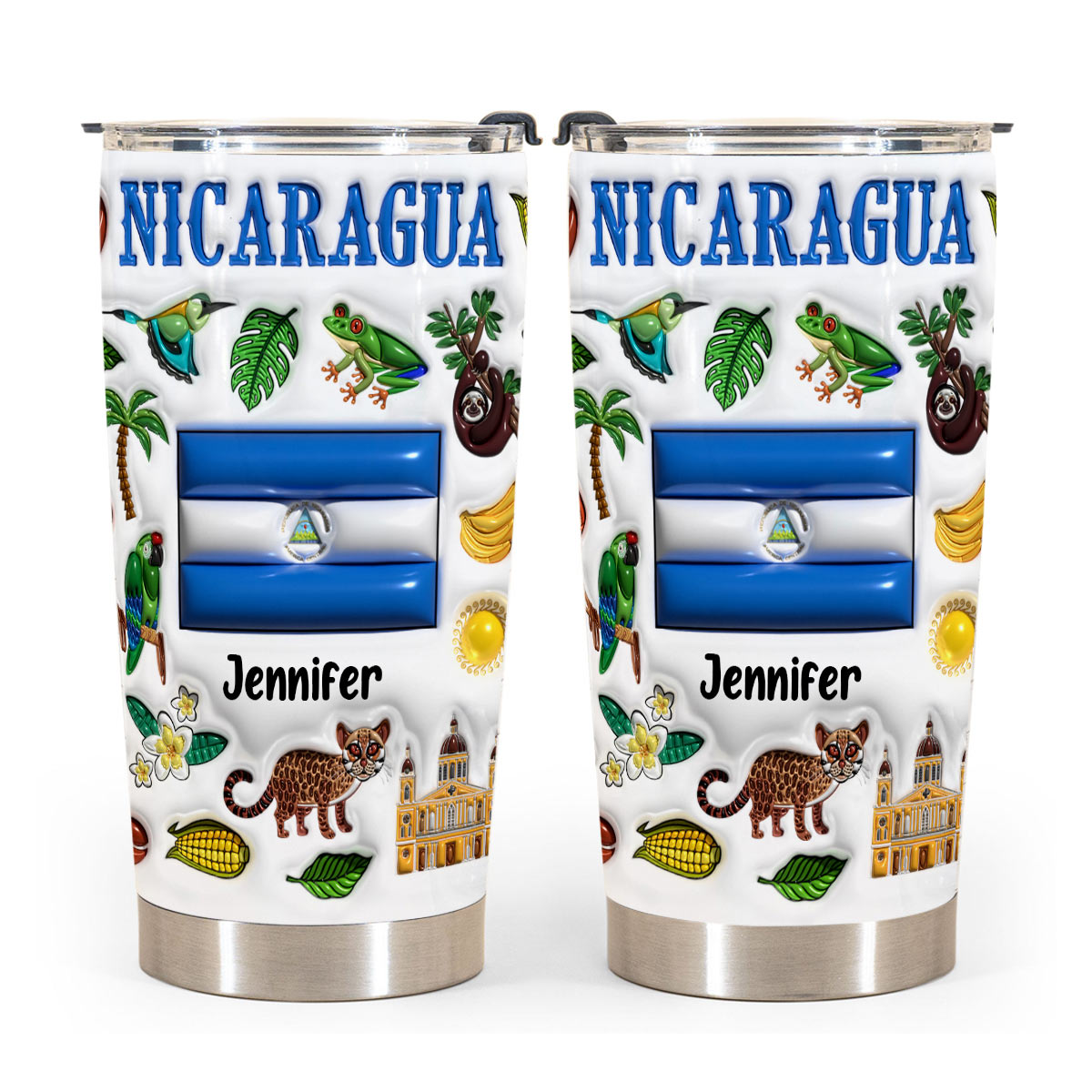 Custom Nicaragua Tumbler Cup With Your Name