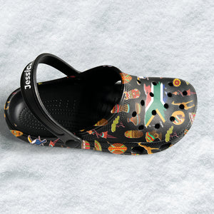 South Africa Customized Clogs Shoes With South African Flag And Symbols v3