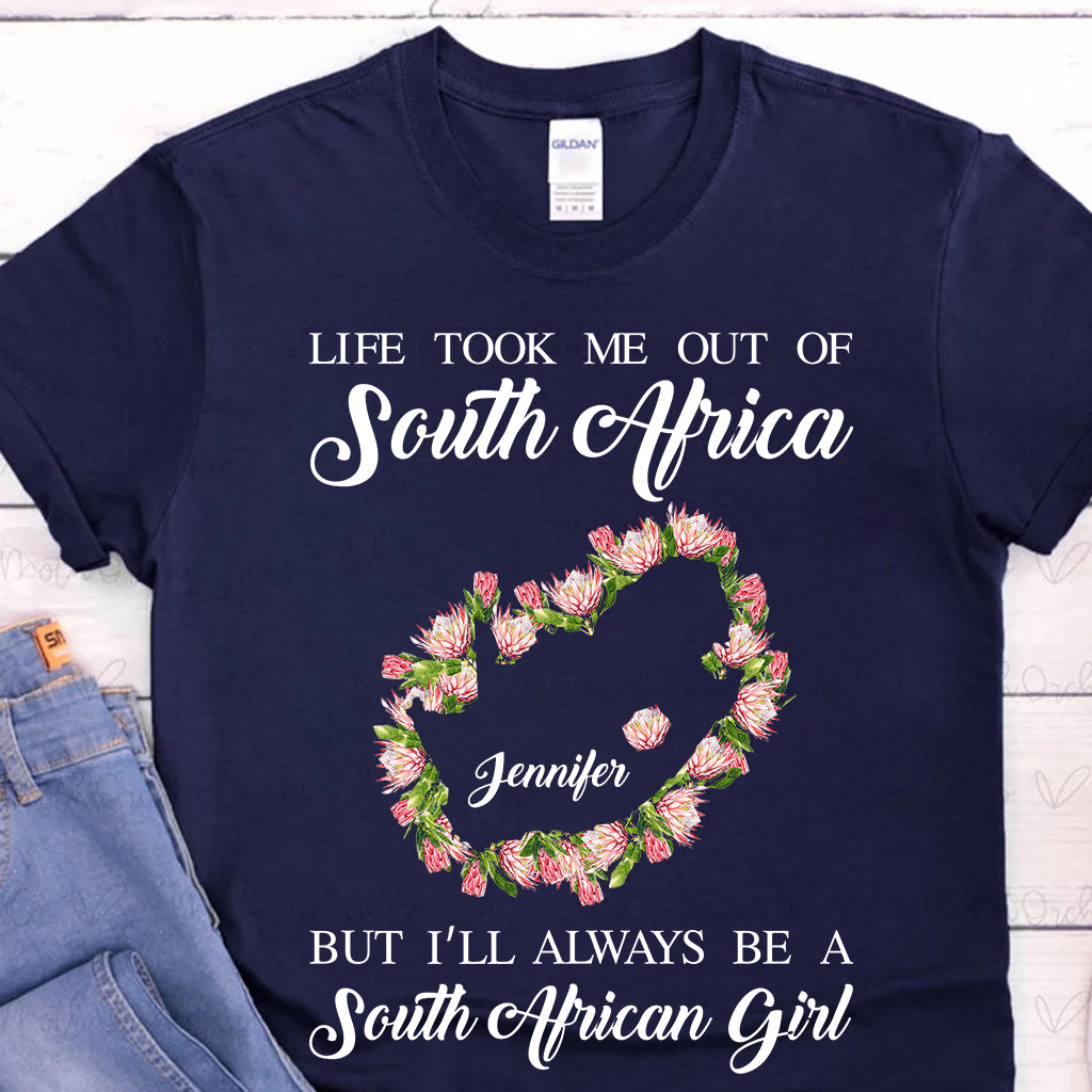 I'll Always Be A South African Girl Custom T-shirt