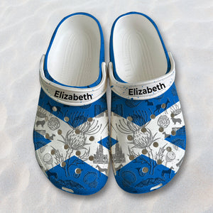 Scotland Flag Personalized Clogs Shoes With Your Name