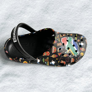 South Africa Customized Clogs Shoes With South African Flag And Symbols v2