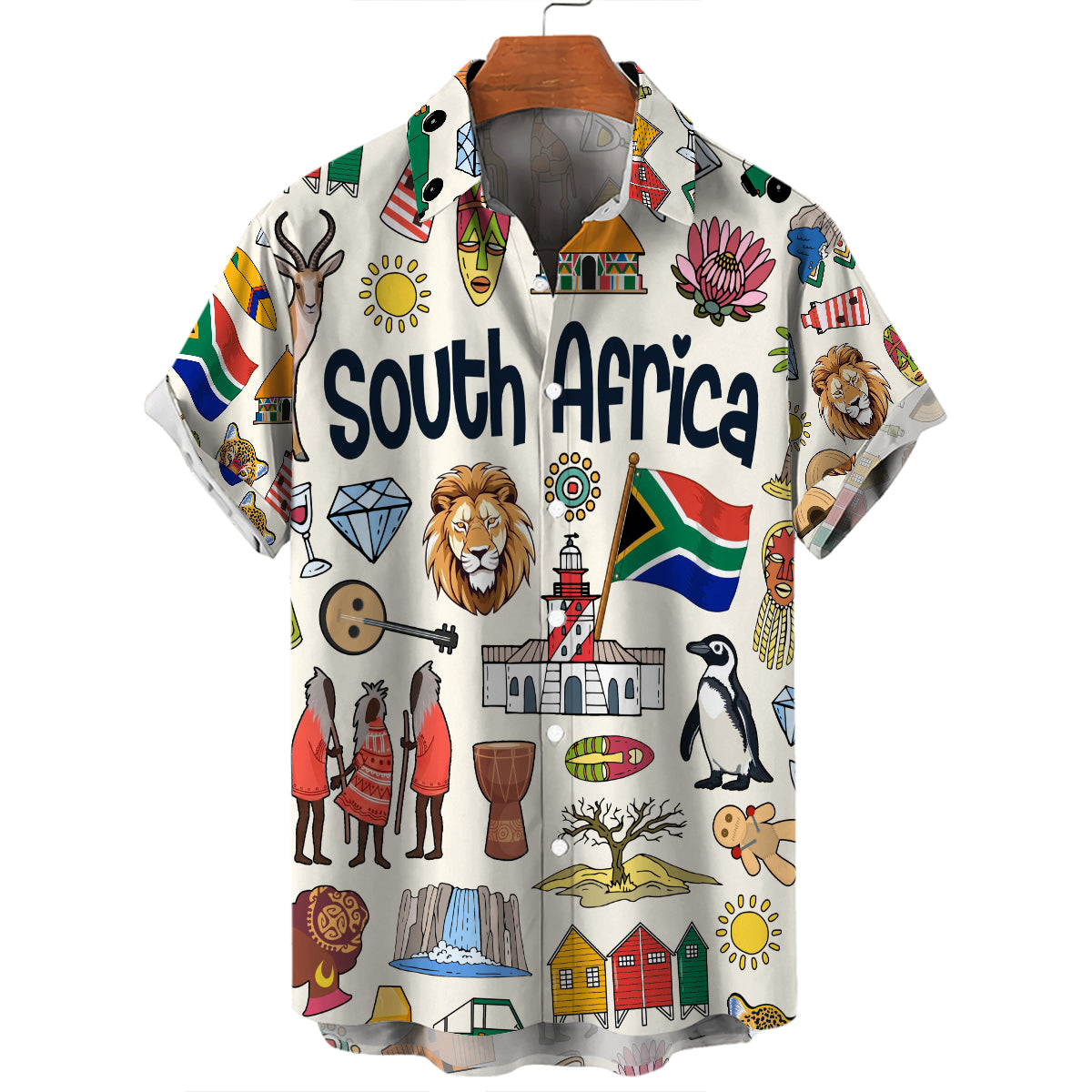 South Africa Hawaiian Shirt For Vacation And Travel Lovers
