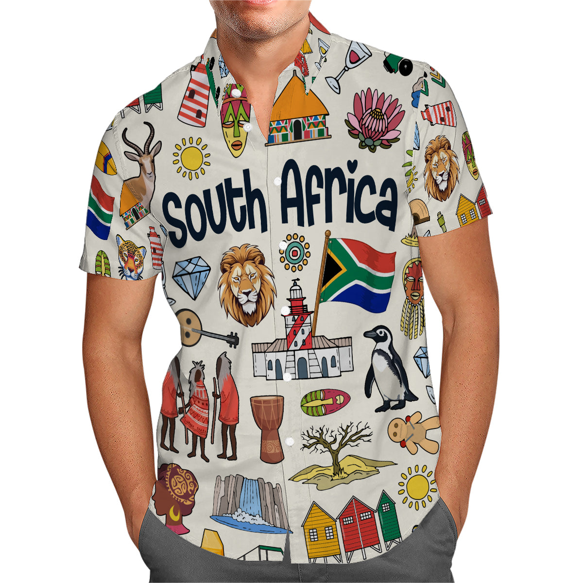 South Africa Hawaiian Shirt For Vacation And Travel Lovers