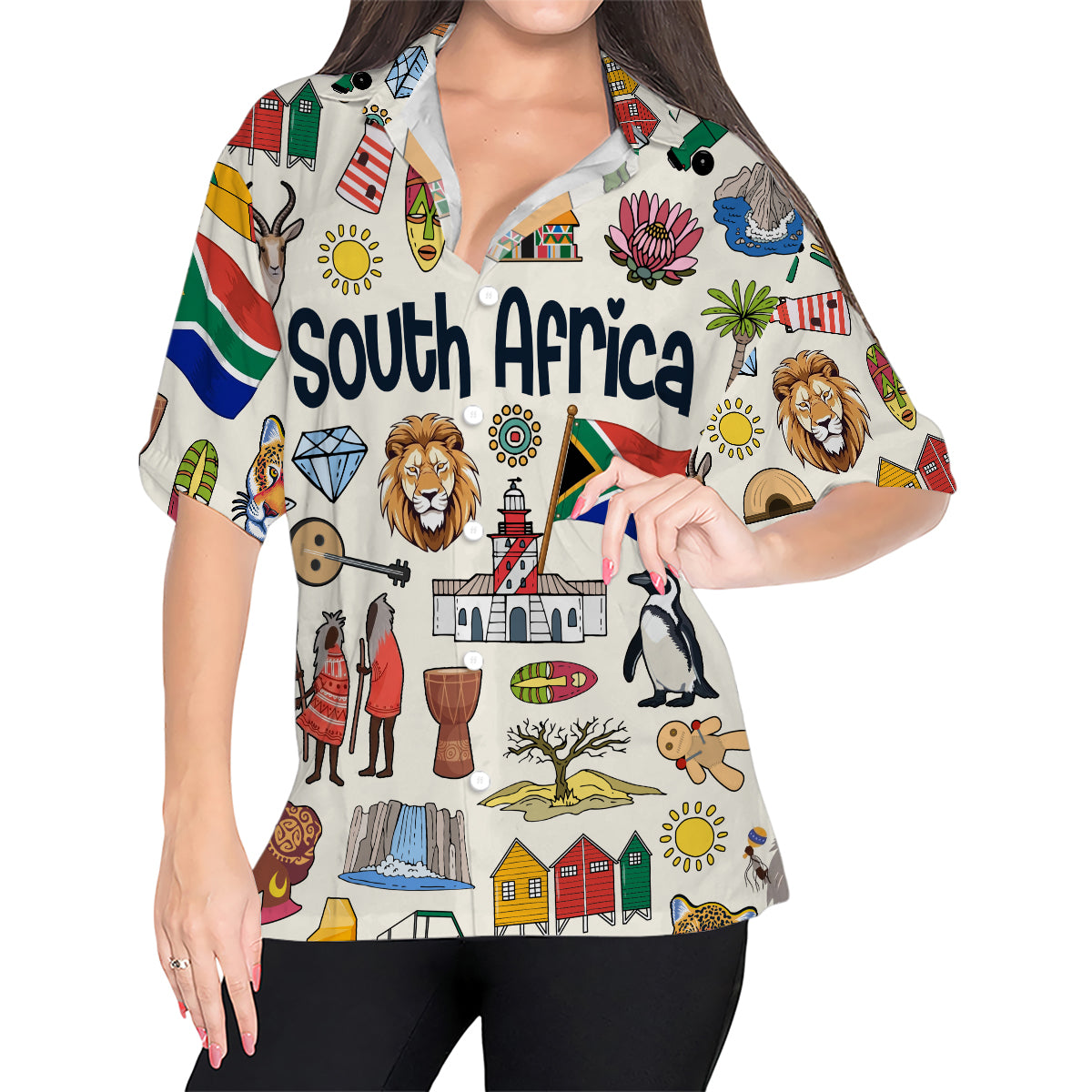 South Africa Hawaiian Shirt For Vacation And Travel Lovers