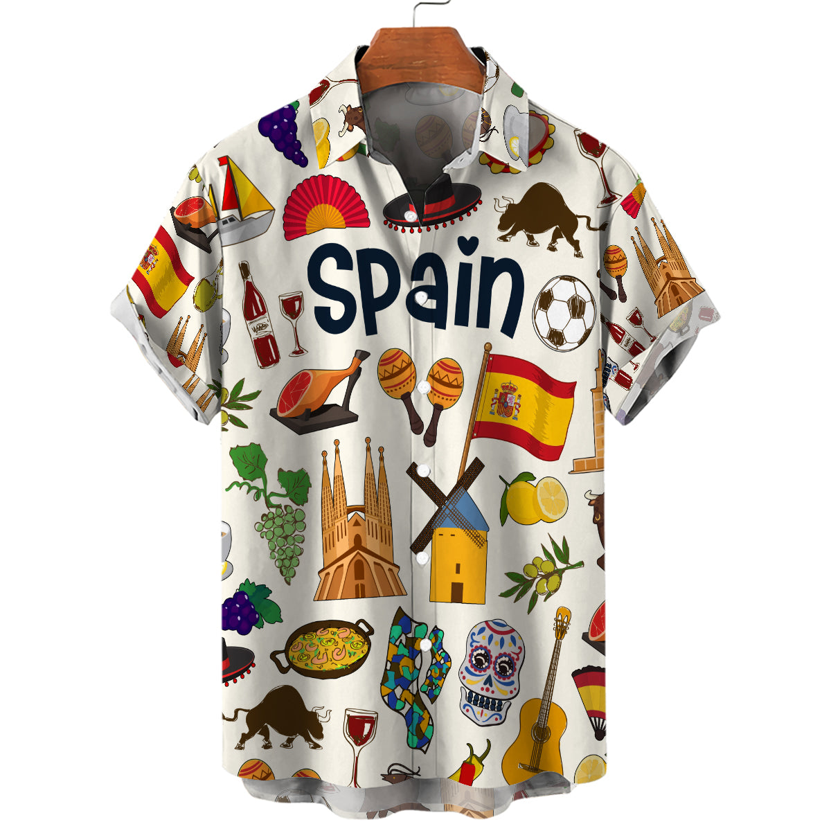 Spain Hawaiian Shirt For Vacation And Travel Lovers