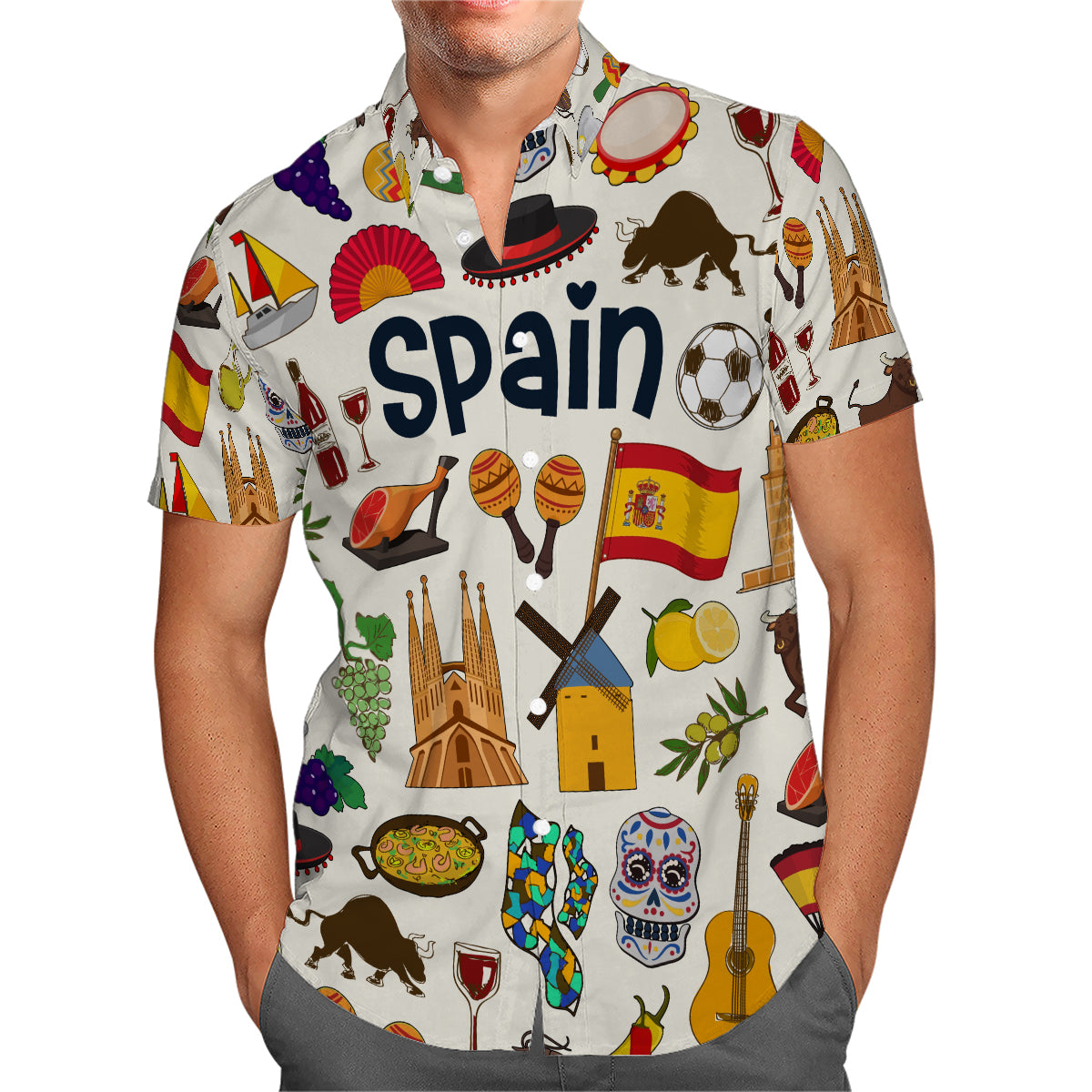 Spain Hawaiian Shirt For Vacation And Travel Lovers