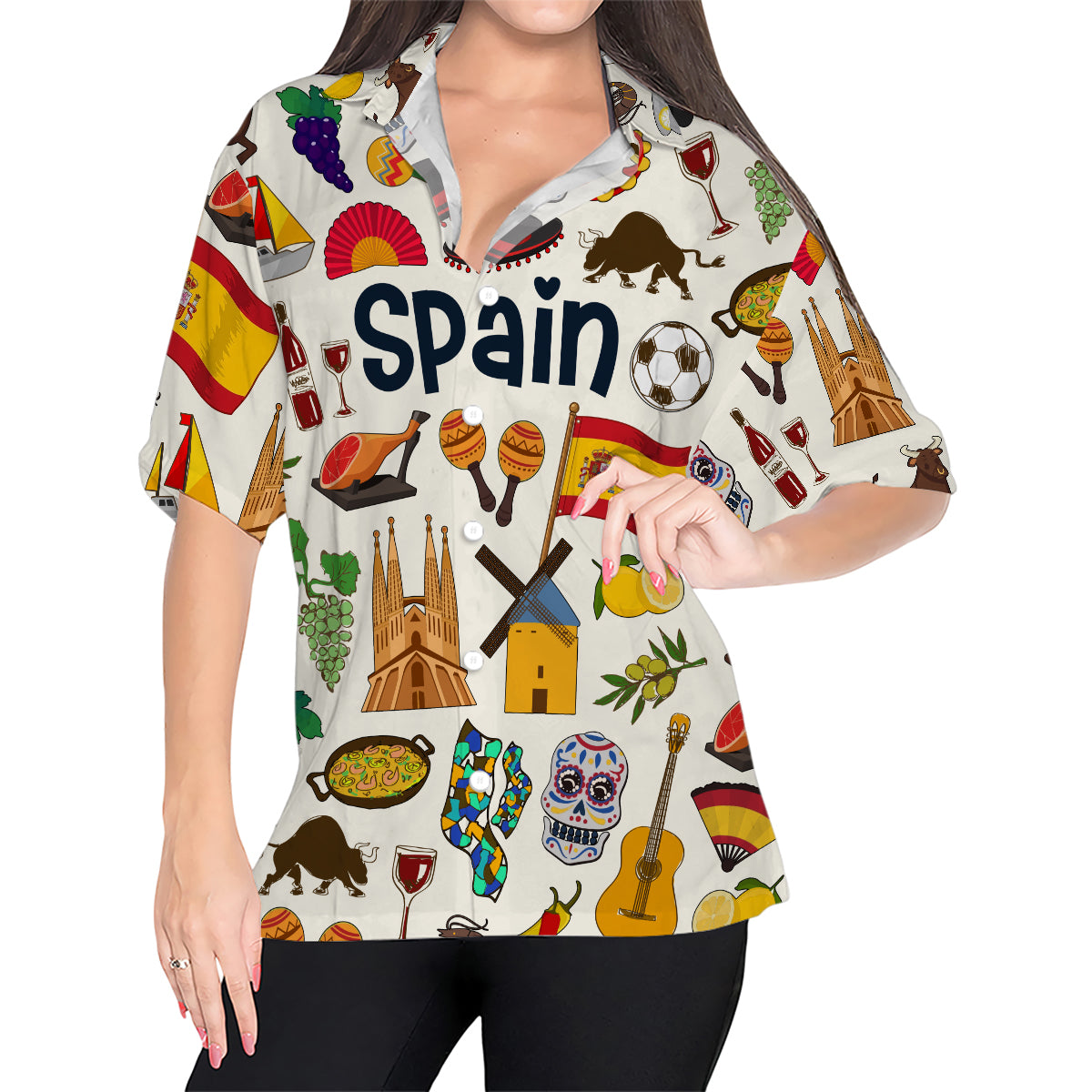 Spain Hawaiian Shirt For Vacation And Travel Lovers