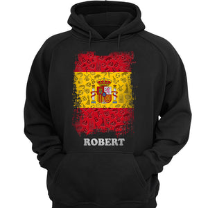 Spain Flag Personalized T-shirt With Symbols