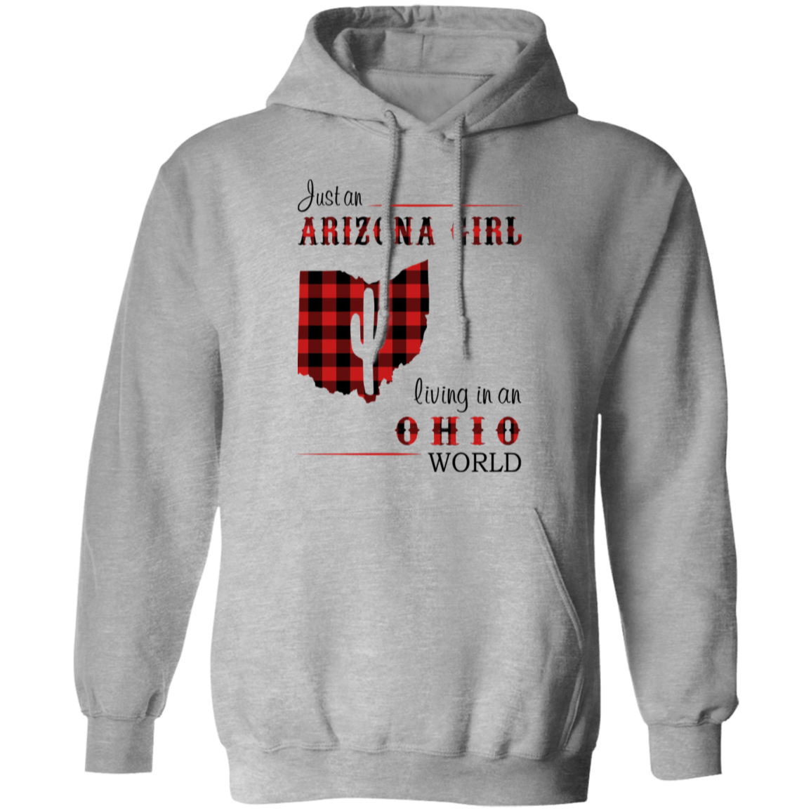Just An Arizona Girl Living In An Ohio World Hoodie