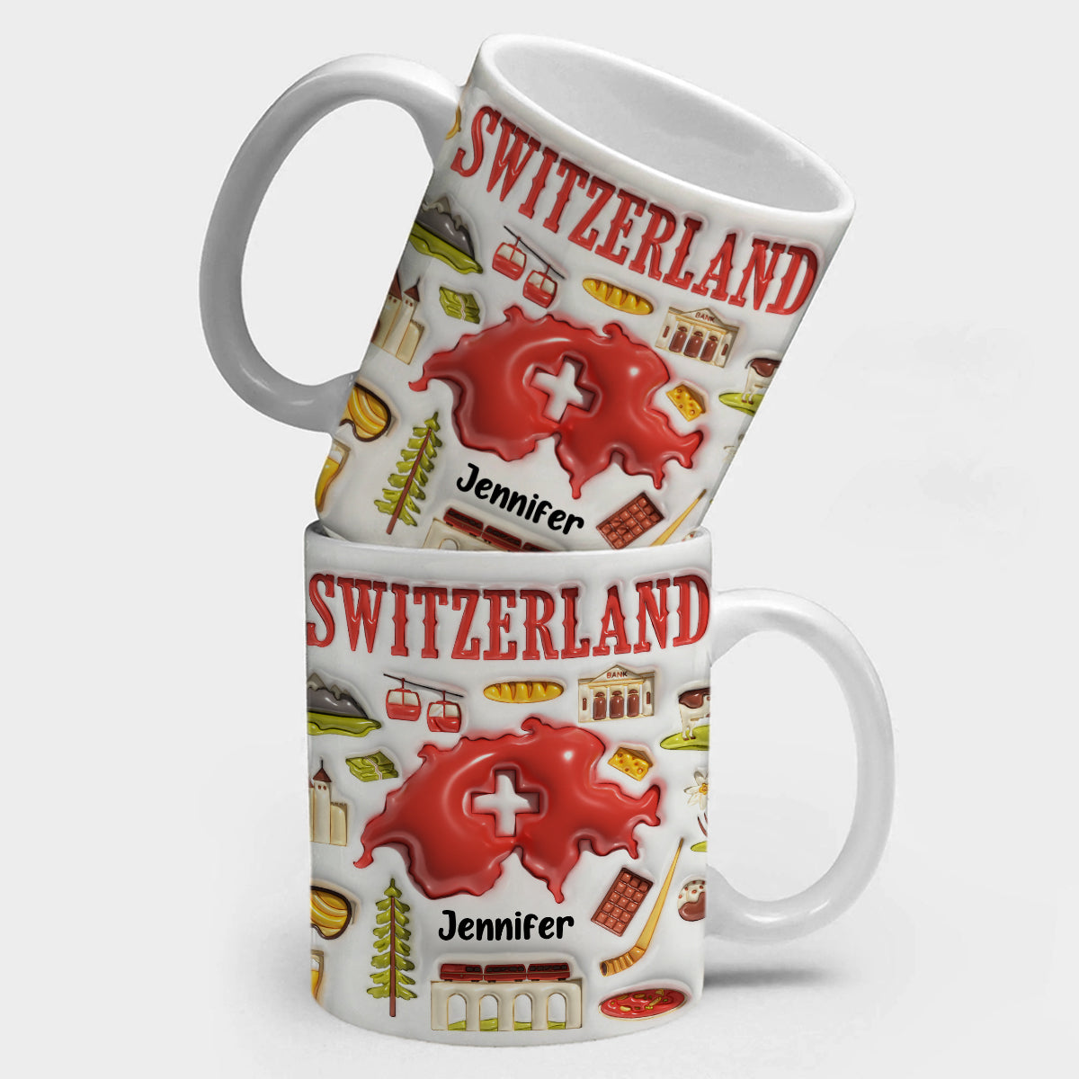 Custom Switzerland Coffee Mug Cup With Your Name