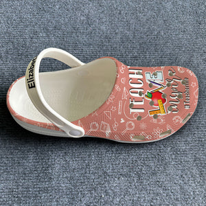 Teach Love Inspire Custom Teacher Clogs Shoes