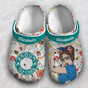 Custom Proud Teacher Clogs Shoes TH0711