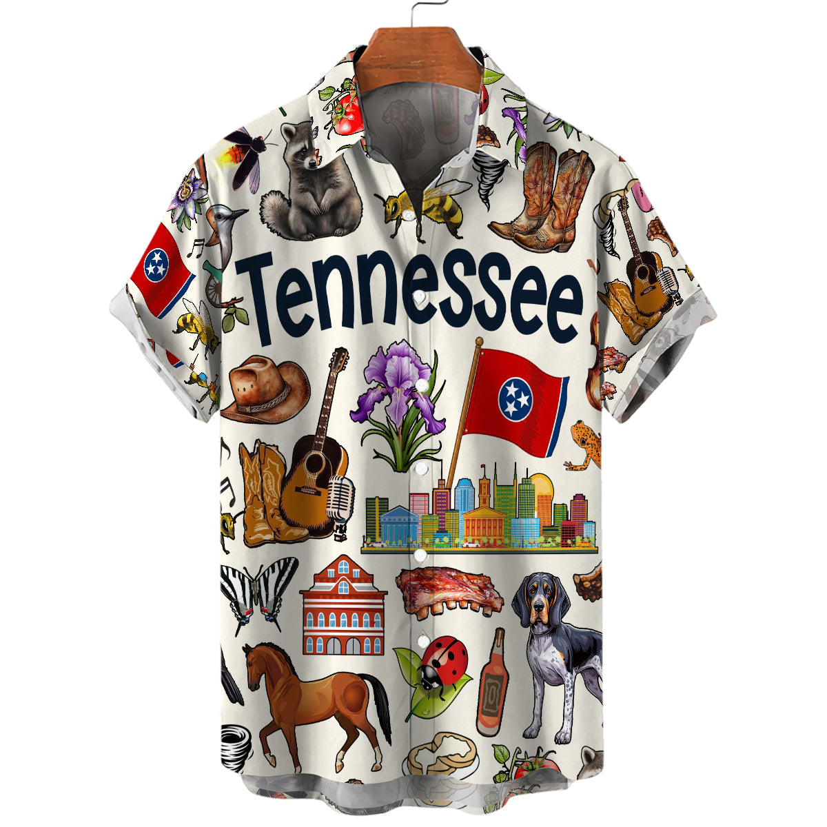 Tennessee Hawaiian Shirt For Vacation And Travel Lovers