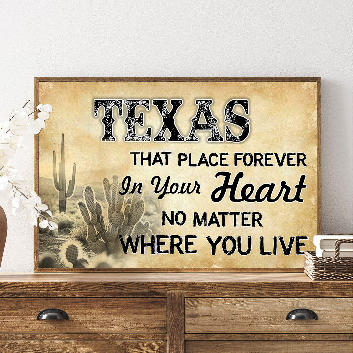 Texas That Place Forever In Your Heart Horizontal Poster