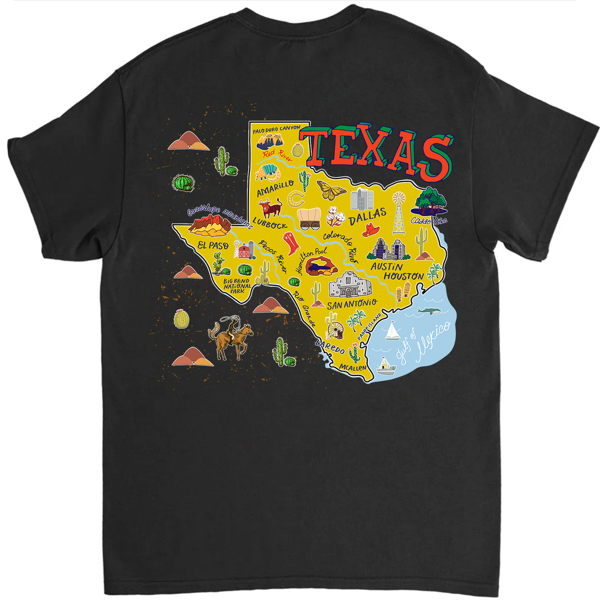 Texas Map Gift T-shirt