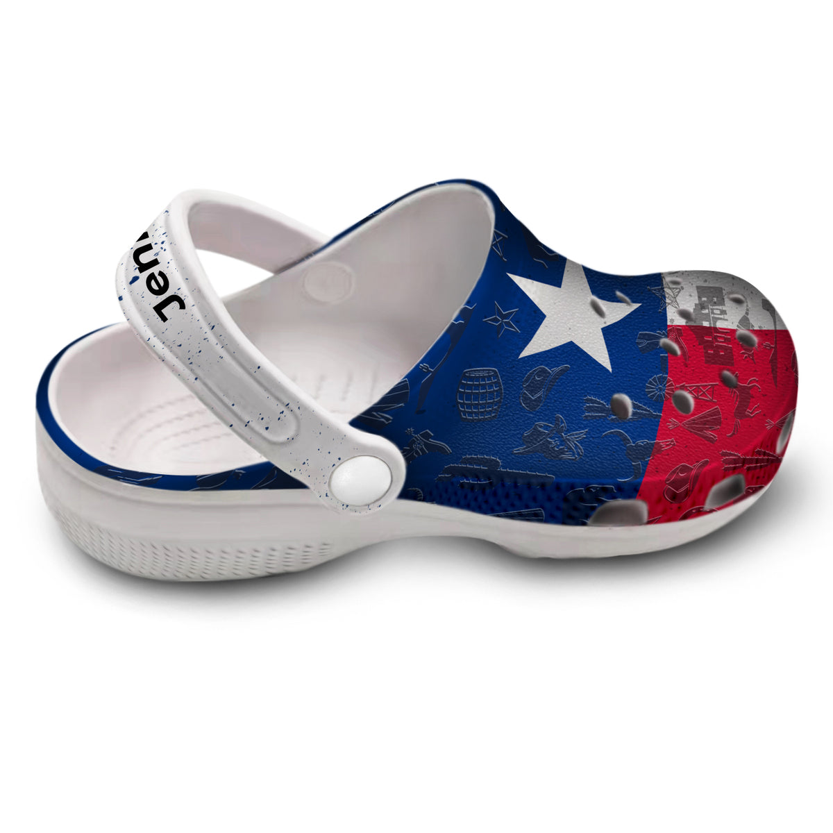 Mens texas hotsell flag crocs